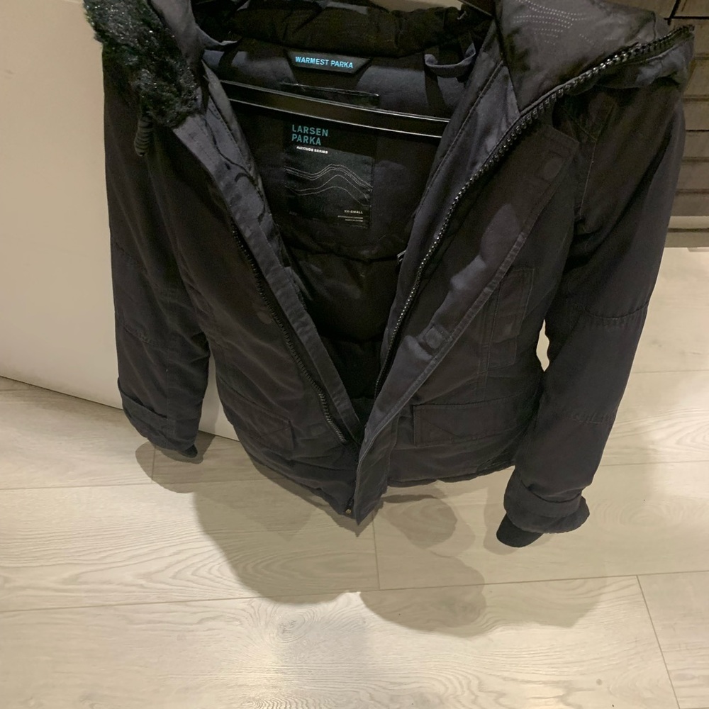 TNA by Aritzia winter parka black